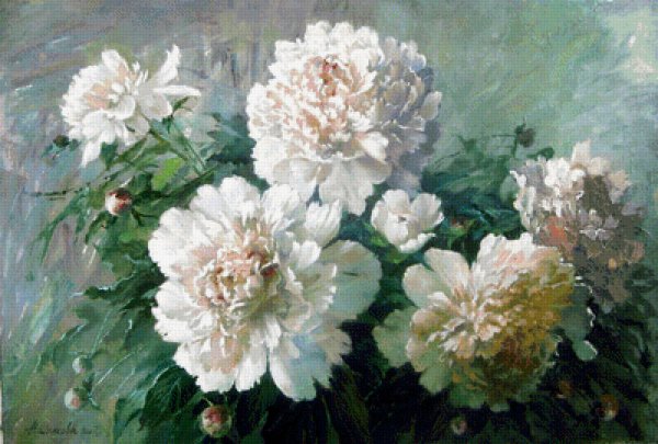 Художница Наталья Орловская пионы