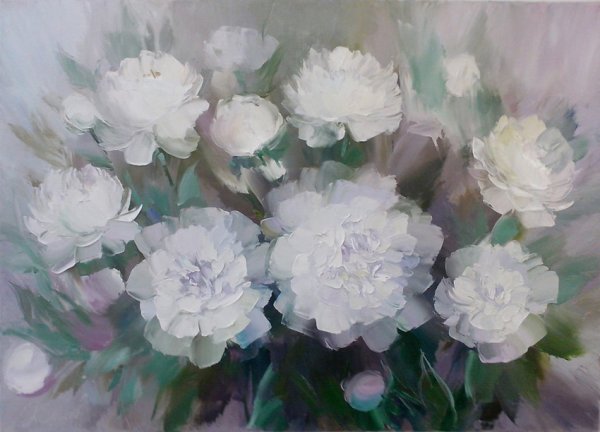 Сергей Никифоров картины пионы