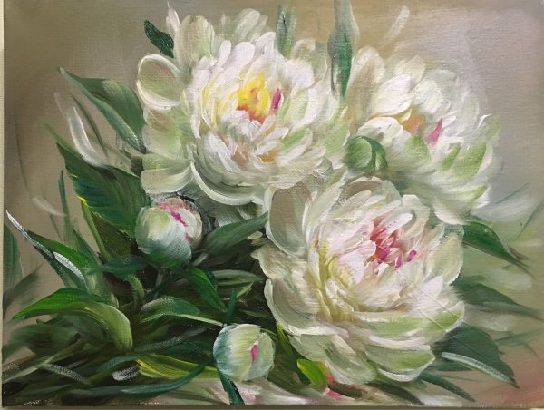 Картины Жанны Когай пионы