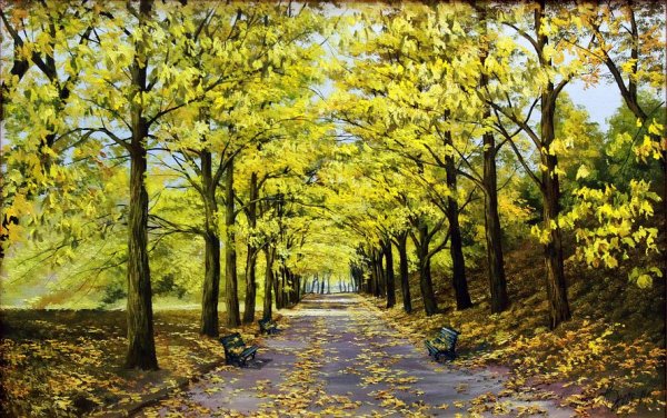 Мария Вишняк осенний пейзаж