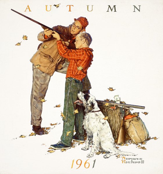 Норман Роквелл Рождественские иллюстрации