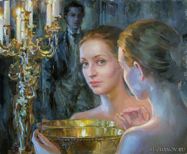 Картина чаепитие Полины Лучановой