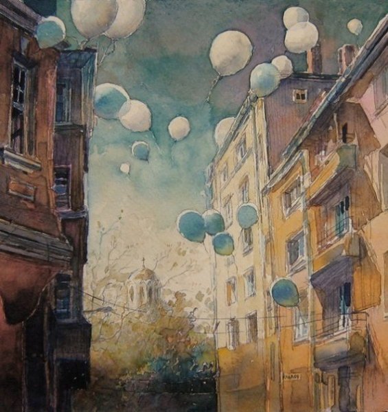 Калина Тонева художник акварель