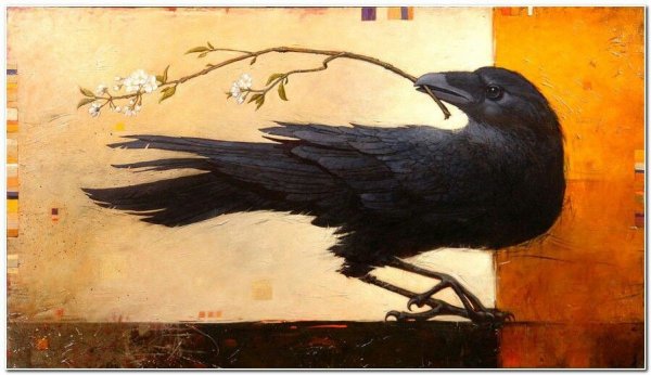 Цорн картина ворона