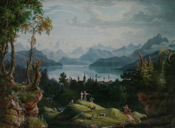 Ф.Матвеев. Итальянский пейзаж. 1819