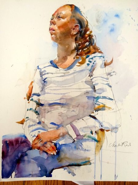 Академический портрет живопись Репина