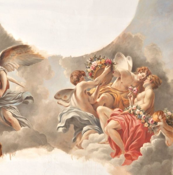 Фреска Франсуа Лемуан ангелы