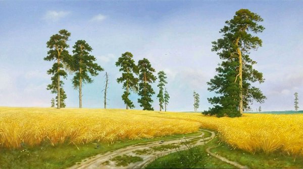 Картина Шишкина рожь