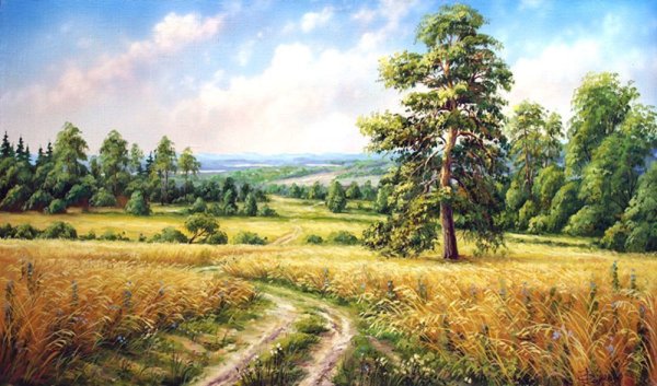 Шишкин пшеничное поле