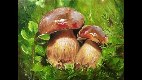 Грибы в живописи