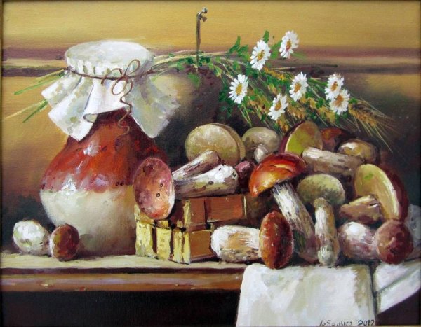 И. Ф. Хруцкий «натюрморт с грибами»