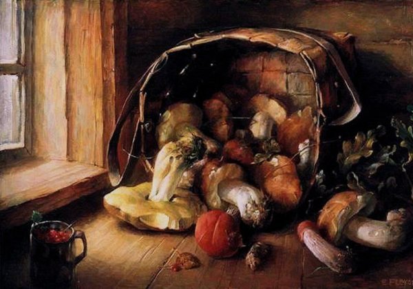 Грибы в живописи