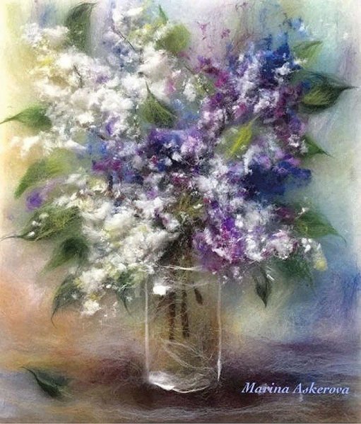 Шерстяная акварель Юлии Чайка