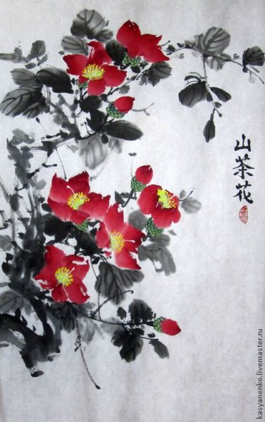 Камелия в китайской живописи
