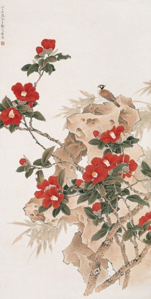 Японская Ксилография Камелия