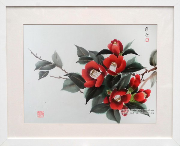 Камелия цветок арт