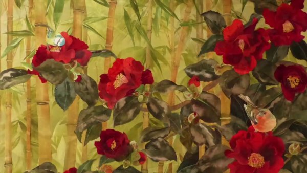 Камелия китайская живопись се и