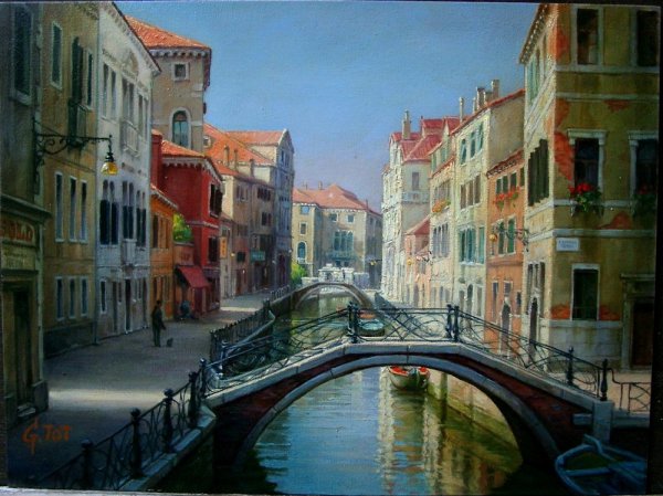 Улочки Венеции живописные