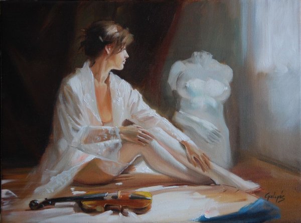 Ласло Гулис картины женщины
