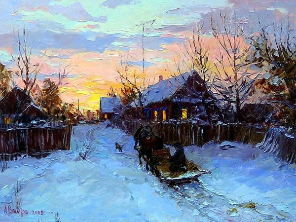 Зимние этюды Андрея Вилкова