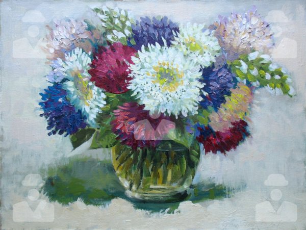 Картины хризантемы Горячевой Ирины