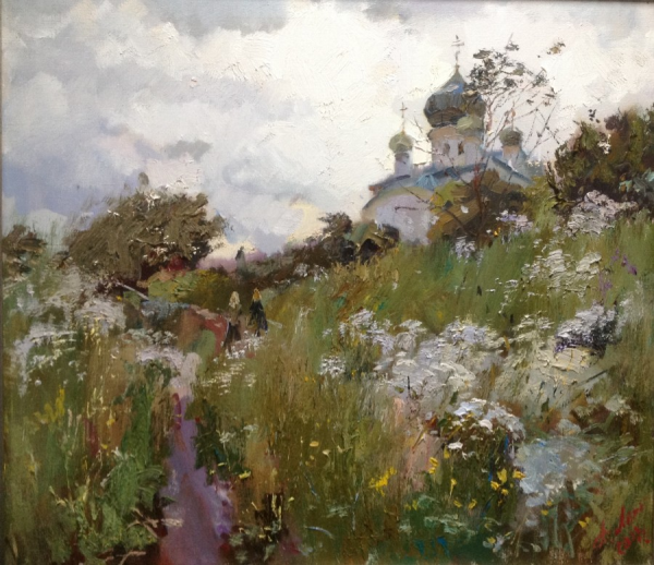 Лукаш Анатолий пейзажи с храмом