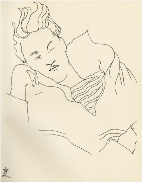 Жан Кокто автопортрет