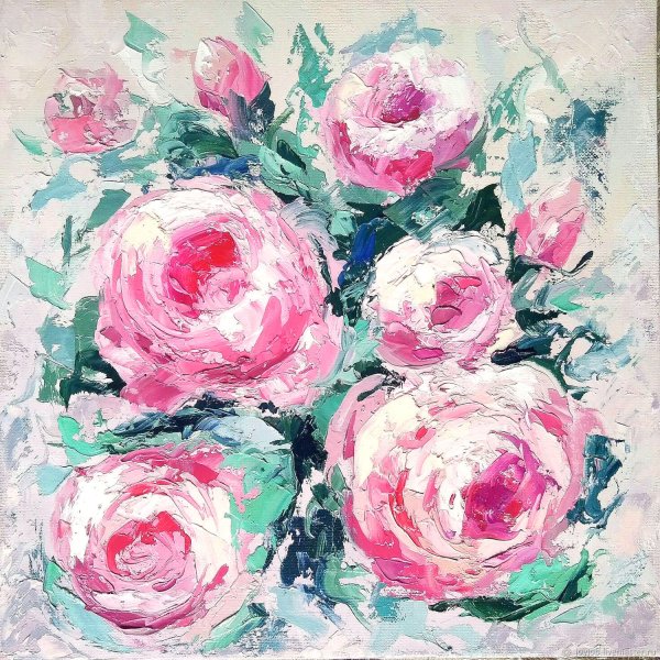 Розы Абстрактная живопись