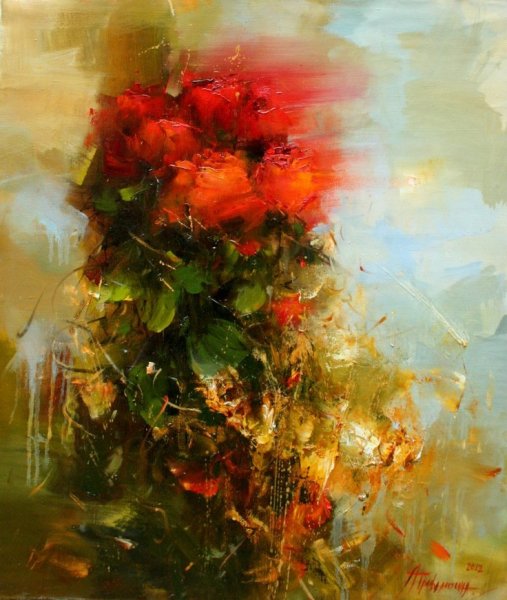 Художник Анжелика Привалихина цветы