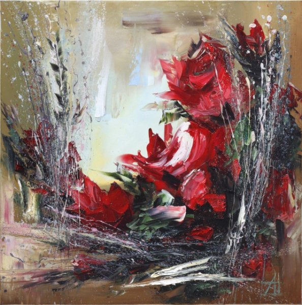 Ред Роуз абстракт