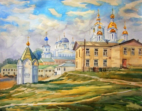 Воскресенский собор Арзамас рисунок