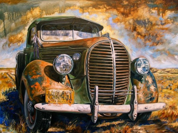 Живопись старинных автомобилей