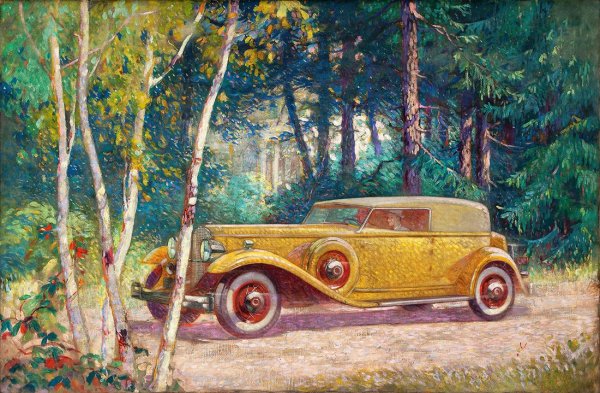 Живопись старинных автомобилей