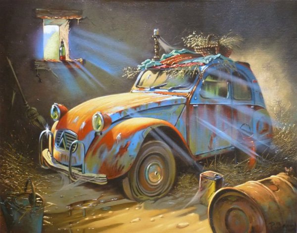 Живопись старинных автомобилей