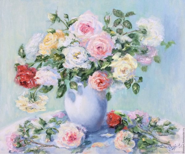 Букет живопись