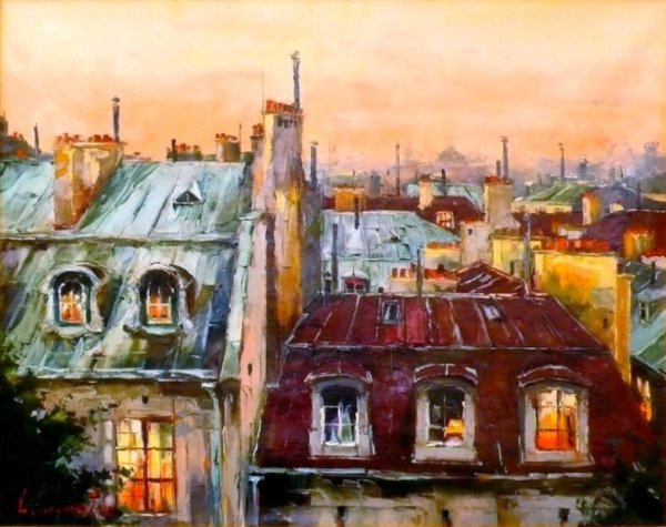 Крыши живопись