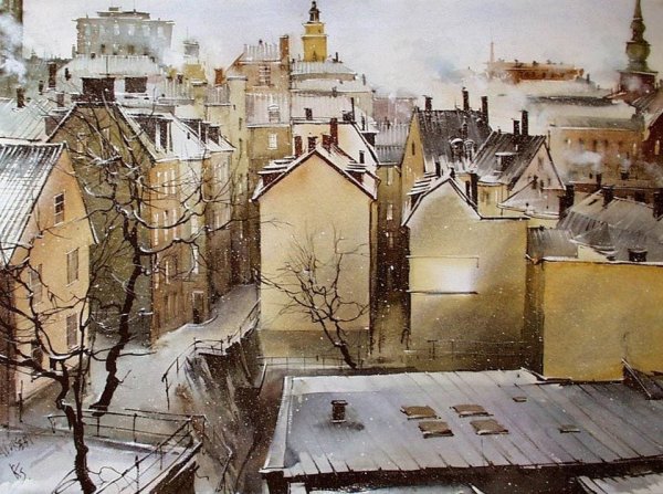 Акварелист Вячеслав Курсеев