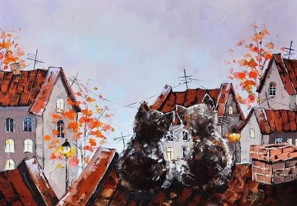 Художник Гунин Александр коты