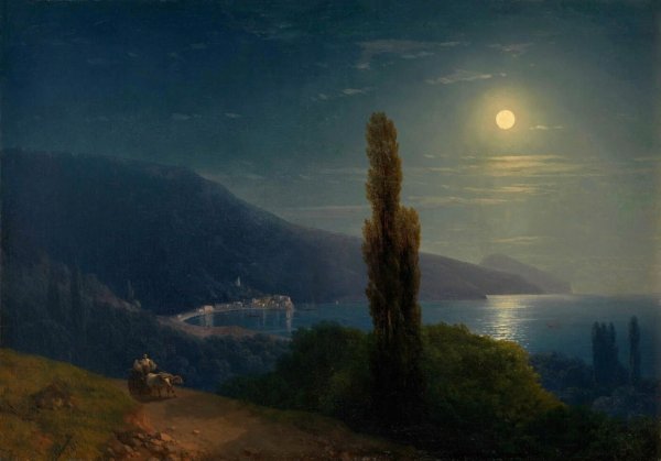 Айвазовский Лунная ночь в Крыму 1859