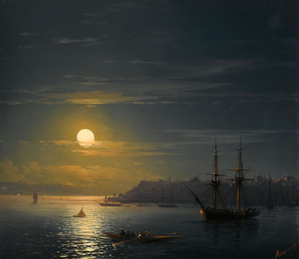 Иван Константинович Айвазовский(1817-1900)Лунная ночь