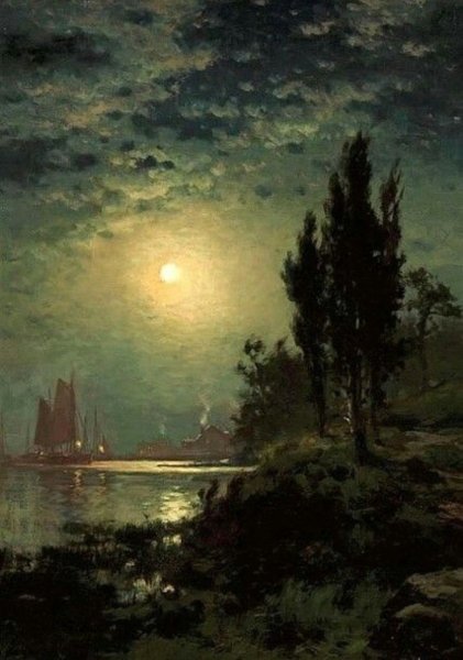 Американский художник-пейзажист бирдж Харрисон (