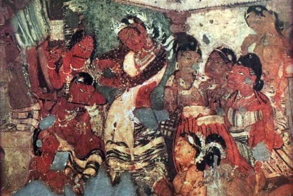 Живопись Аджанты Будда