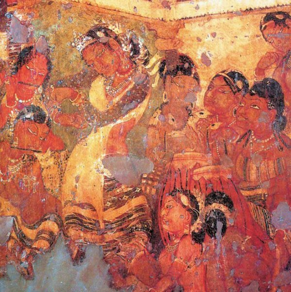 Пещеры Аджанты фрески