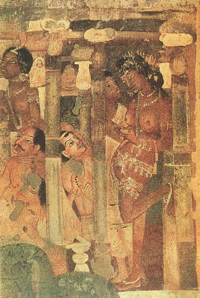 Живопись Аджанты Будда