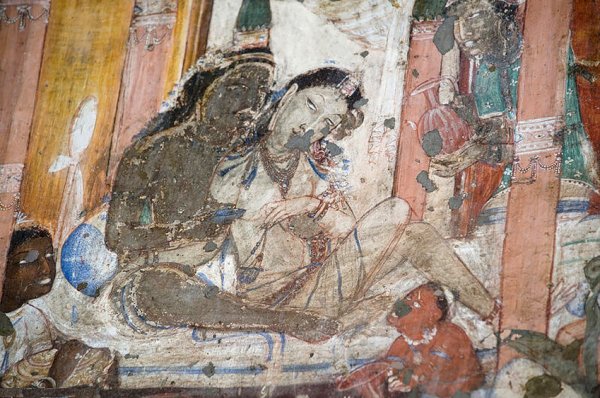 Живопись древней Индии настенная роспись Аджанты