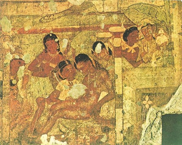 Пещеры Аджанты фрески