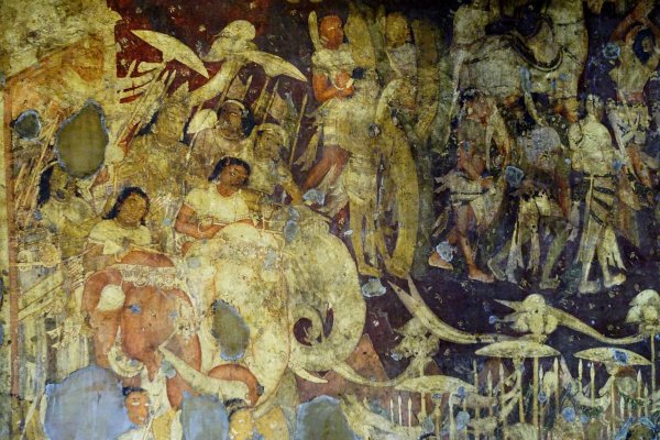 Пещеры Аджанты фрески