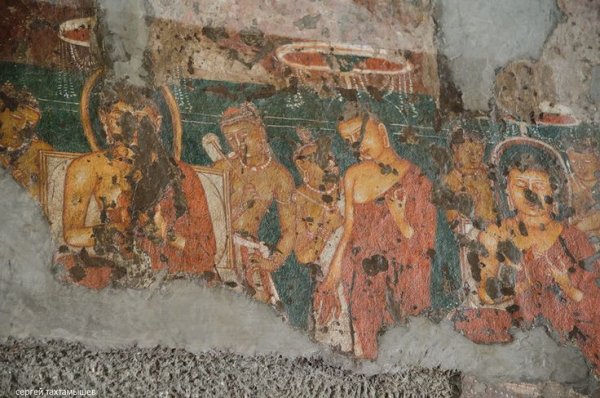 Фреска храма в Аджанте