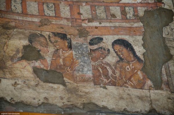 Живопись древней Индии настенная роспись Аджанты