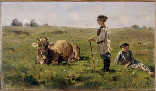 Маковский пастушки картина